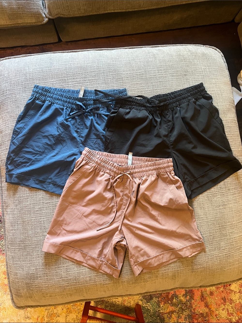Mondetta Brown Elastic Waist Shorts